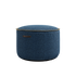 Medley Pouf i blåt Medley stof med rund form og bløde kanter.
