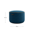 Medley Pouf i blåt Medley stof med hørsting, rund puf til sidde- eller fodskammelbrug.