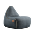 Canvas Lounge Chair i petrolfarvet canvasstof med ryglæn og formstabilt design til indendørs brug.