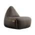 Brun Canvas Lounge Chair sækkestol med ryglæn i formstabilt canvasstof til indendørs brug.
