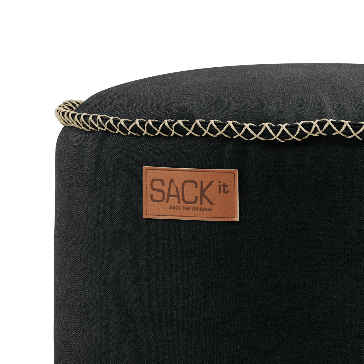 Canvas Pouf | Canvas Pouf - Canvas Black | SACKit