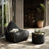 Cobana Lounge Chair i grå sækkestol med ryglæn i et enkelt, formstabilt design.