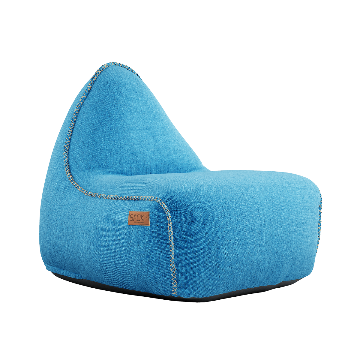 Cobana Lounge Chair i turkis sækkestol med ryglæn, slidstærkt og vandafvisende materiale.