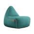 Cobana Lounge Chair i petrol melange, sækkestol med ryglæn i slidstærkt, vandafvisende materiale.