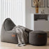 Cobana Lounge Chair sækkestol i grå, med ryglæn, indendørs miljø, dansk design.