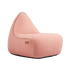Cobana Lounge Chair sækkestol i blød rosa farve med ryglæn, designet til både indendørs og udendørs brug.