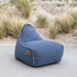 Cobana Lounge Chair i grå sækkestol med ryglæn, designet til både indendørs og udendørs brug.