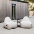 Cobana Lounge Chair i grå sækkestol med ryglæn i et blødt, formstabilt design.