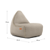 Cobana Lounge Chair i Cobana Grey, sækkestol med ryglæn i slidstærkt og vandafvisende materiale.
