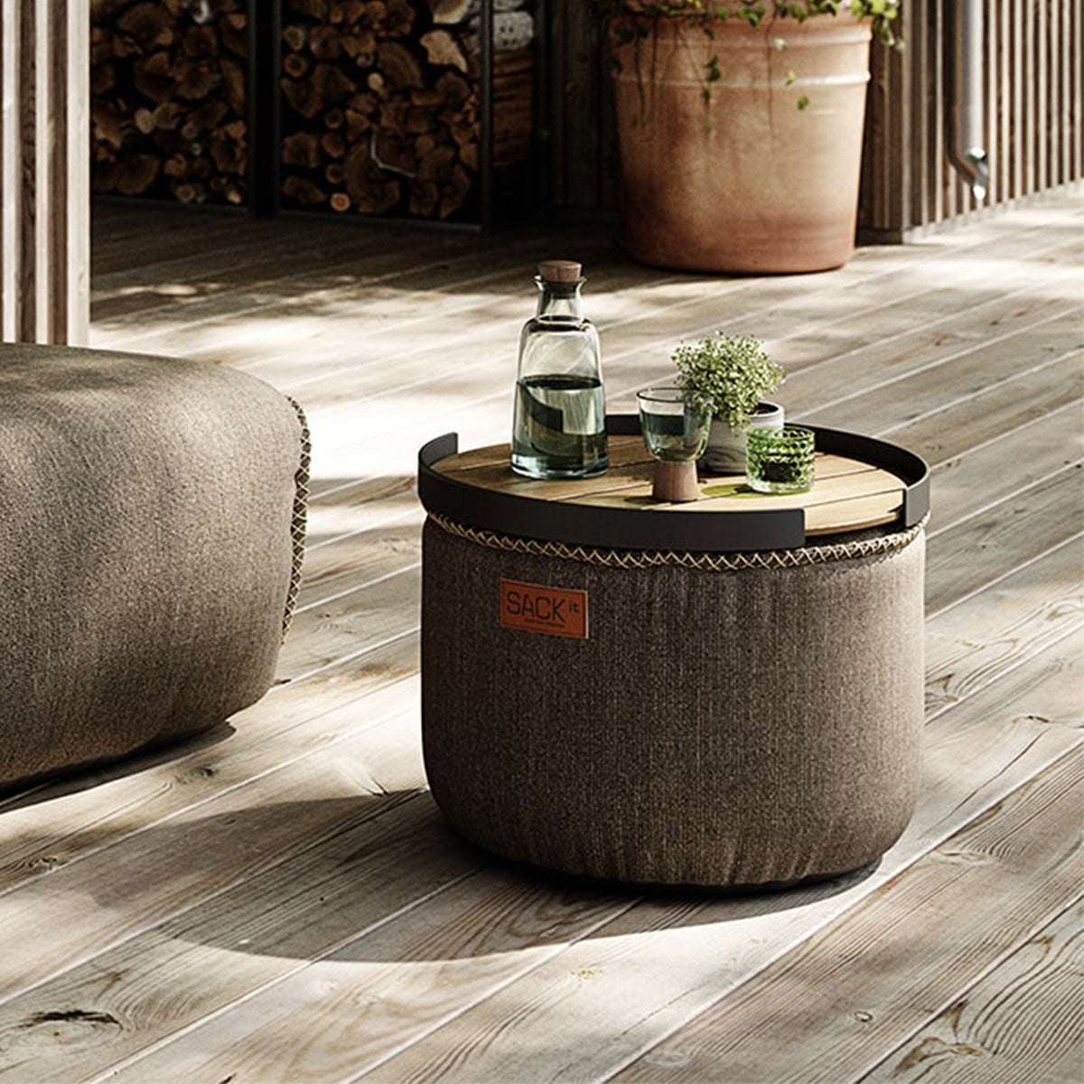 Cobana Pouf | Cobana Pouf - Cobana Brown | SACKit