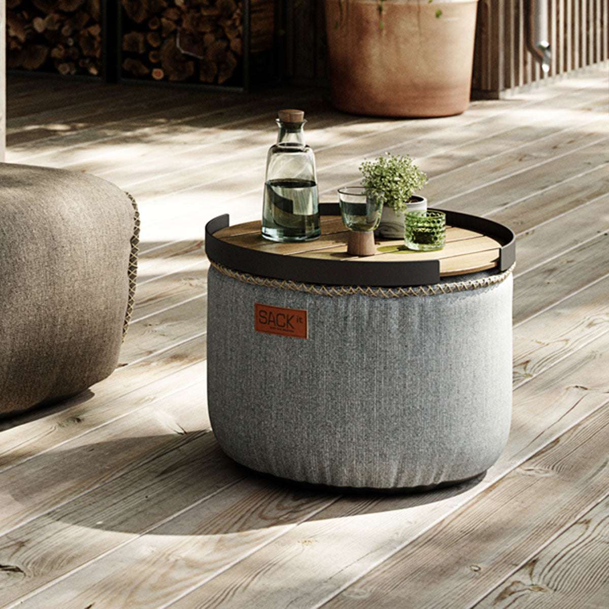 Cobana Pouf | Cobana Pouf - Cobana Brown | SACKit