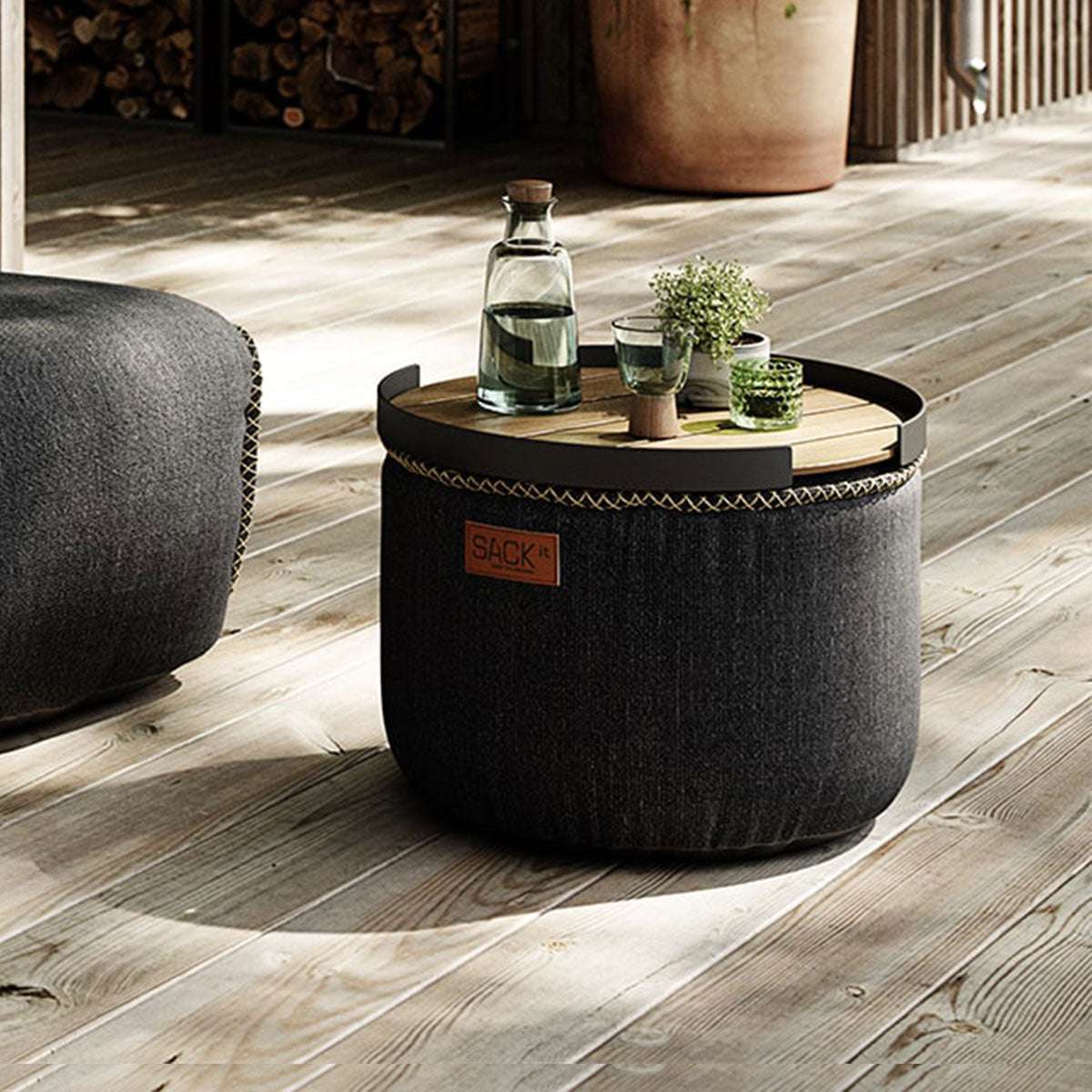 Cobana Pouf | Cobana Pouf - Cobana Black | SACKit