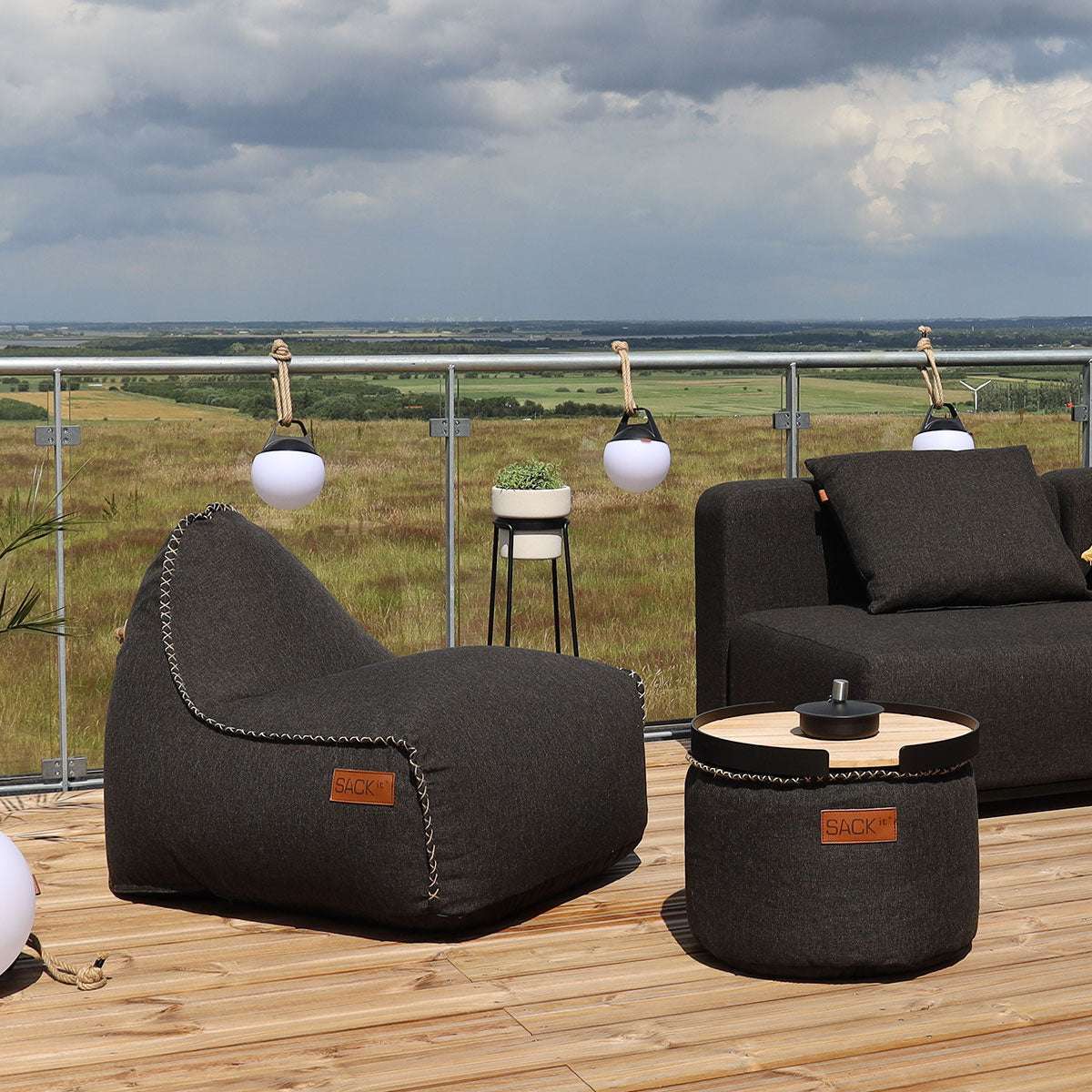 Cobana Pouf | Cobana Pouf - Cobana Black | SACKit