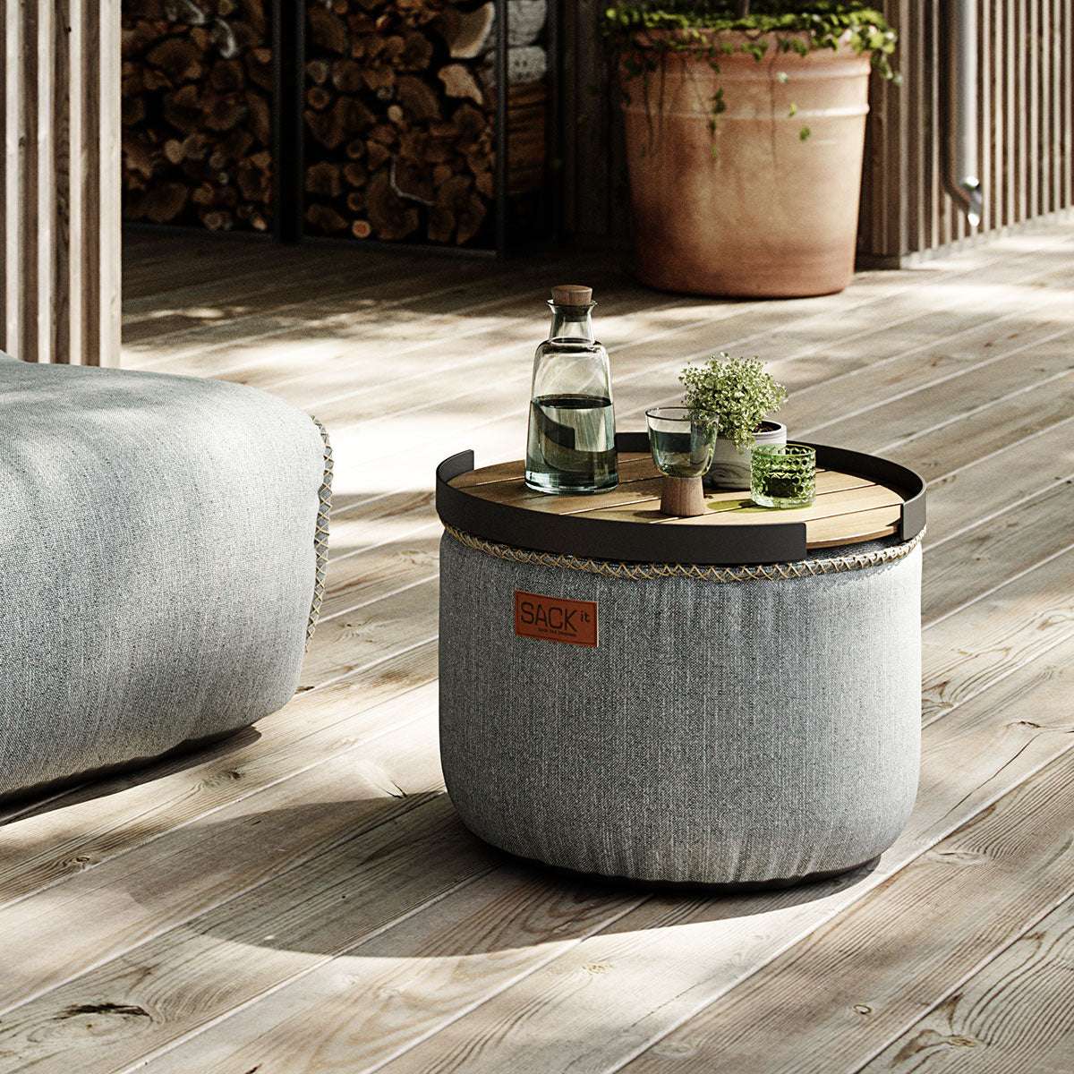 Cobana Pouf | Cobana Pouf - Cobana Sand Melange | SACKit