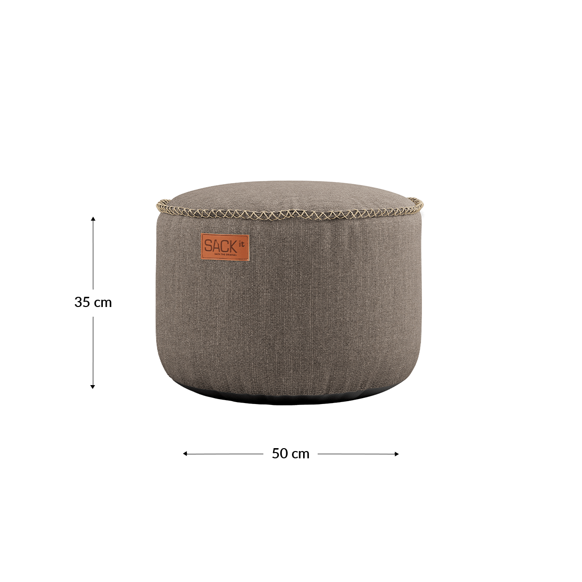 Cobana Pouf | Cobana Pouf - Cobana Taupe | SACKit
