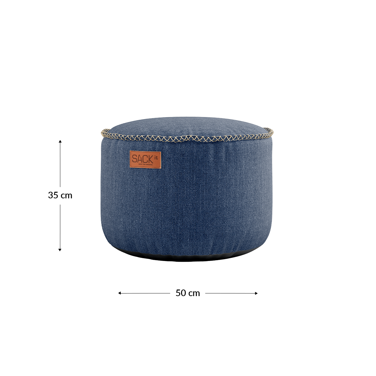 Cobana Pouf | Cobana Pouf - Kirra Indigo | SACKit