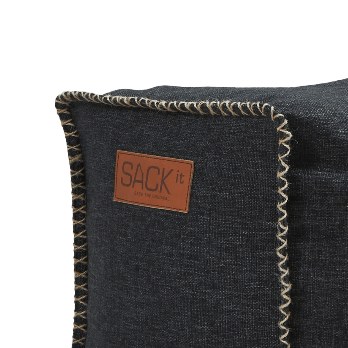 Cobana Square Pouf | Cobana Square Pouf - Cobana Black | SACKit