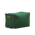 Grøn Cobana Square Pouf i vandafvisende og slidstærkt Cobana stof med håndsyede sting.