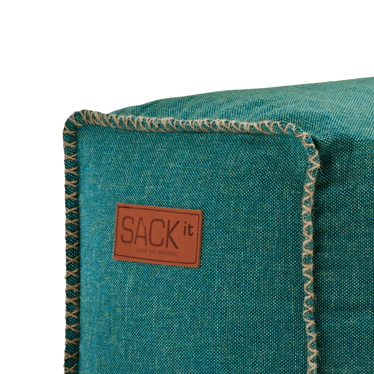 Cobana Square Pouf | Cobana Square Pouf - Cobana Petrol Melange | SACKit