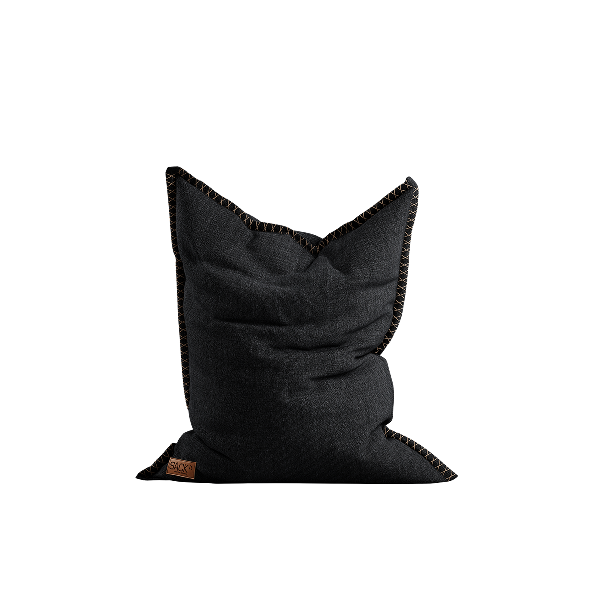 Sort Cobana Junior Beanbag sækkestol til børn med vandafvisende og slidstærkt tekstil.