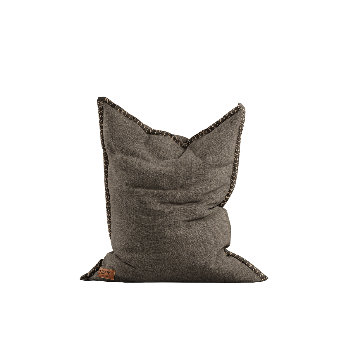 Cobana Junior Beanbag sækkestol i brunt, slidstærkt og vandafvisende materiale til børn.