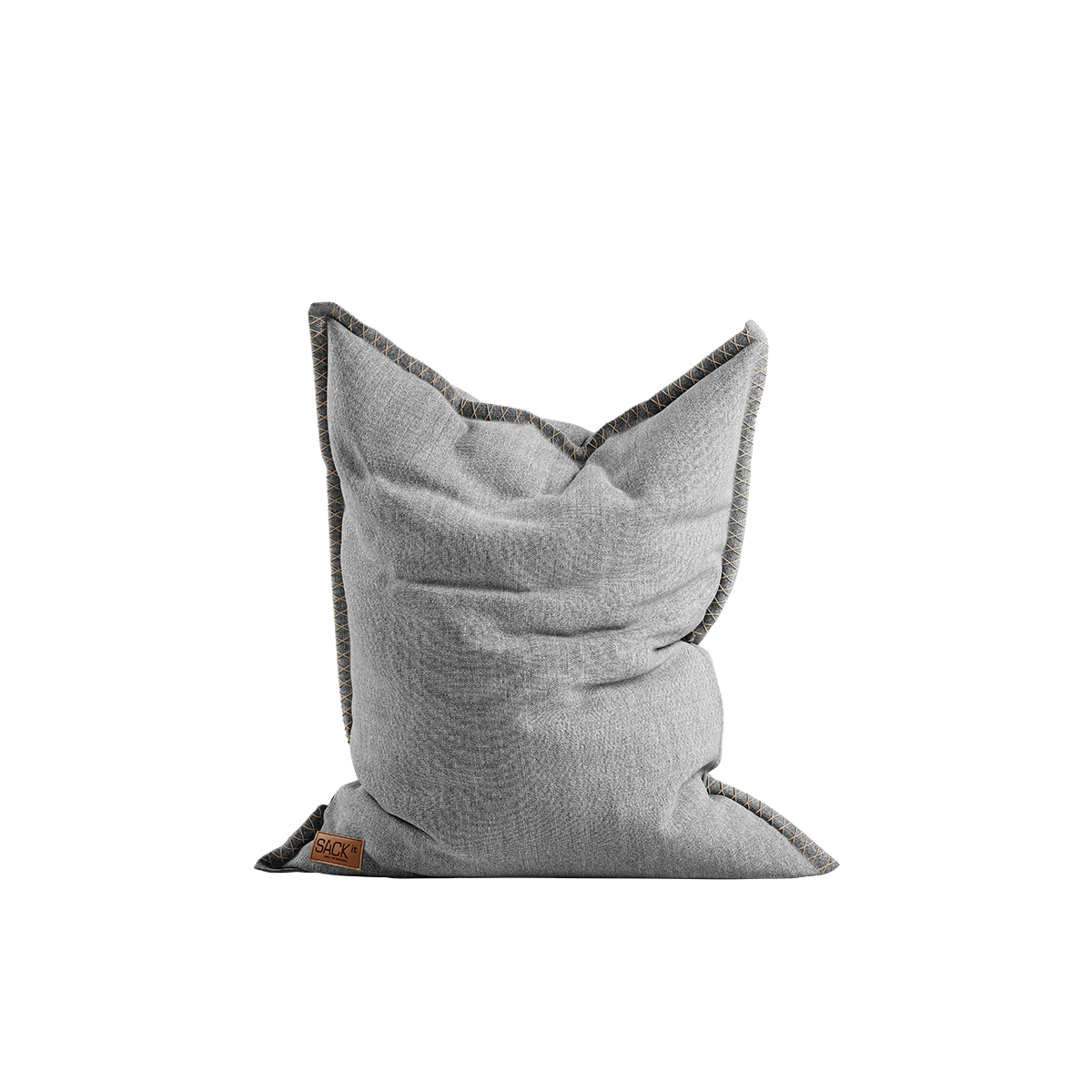 Cobana Junior Beanbag sækkestol i sand melange farve med blødt, slidstærkt stof og rund form.