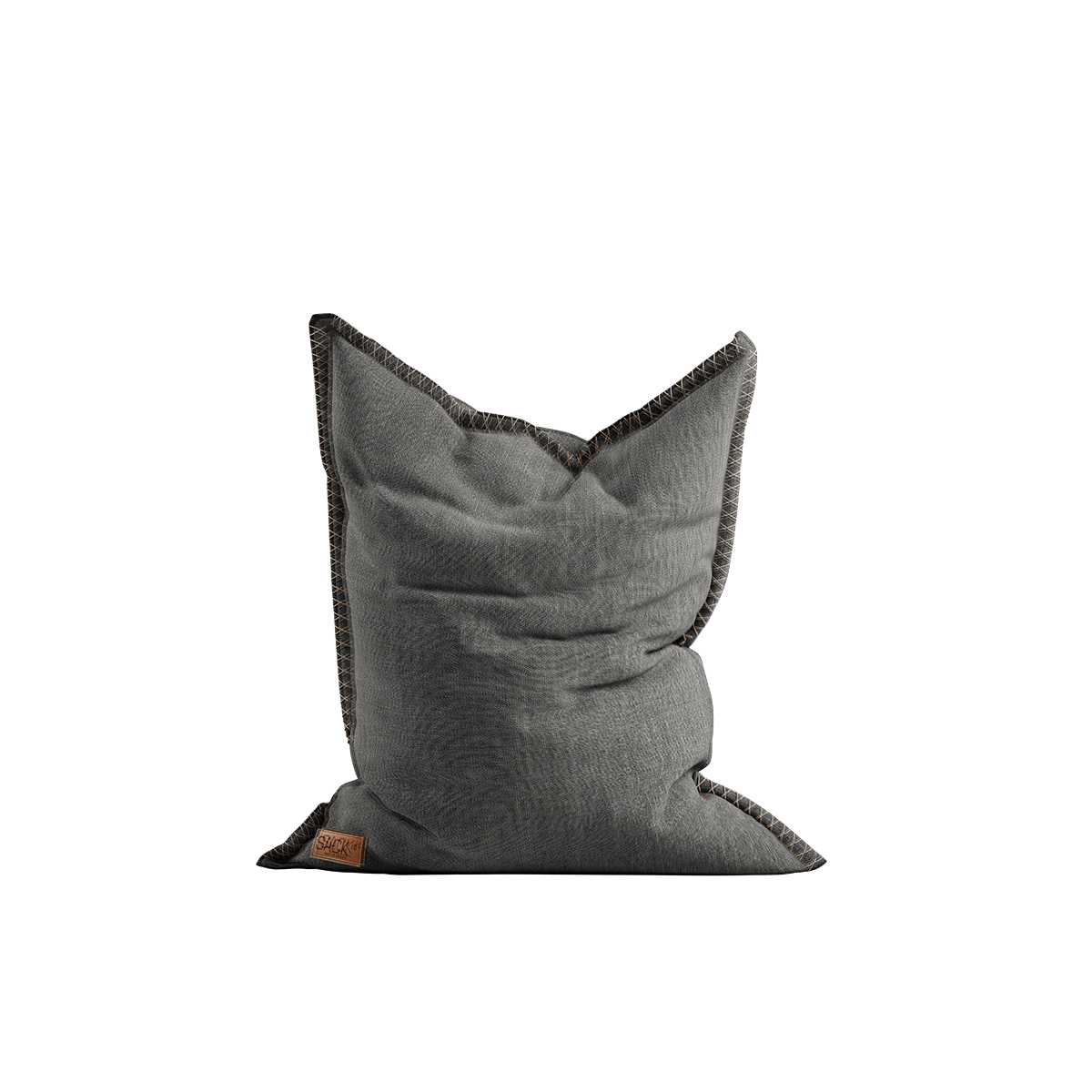 Cobana Junior Beanbag sækkestol i grå, slidstærkt og vandafvisende materiale til børn.
