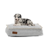 Mini Cobana Dog Bed in sand melange with slip-resistant bottom and durable fabric