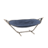 Cobana Hammock hængekøje i Kirra Indigo med taupe aluminiumstel til udendørs brug.