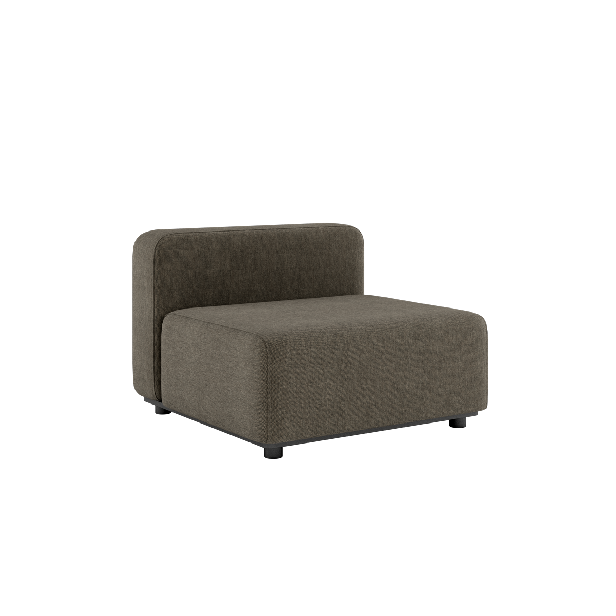 Cobana Lounge Sofa modul i brun med pulverlakeret aluminiumsramme og vandafvisende tekstil til udendørs brug.