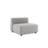 Cobana Lounge Sofa seat in Cobana Sand Melange with powder-coated aluminum frame and outdoor fabric.