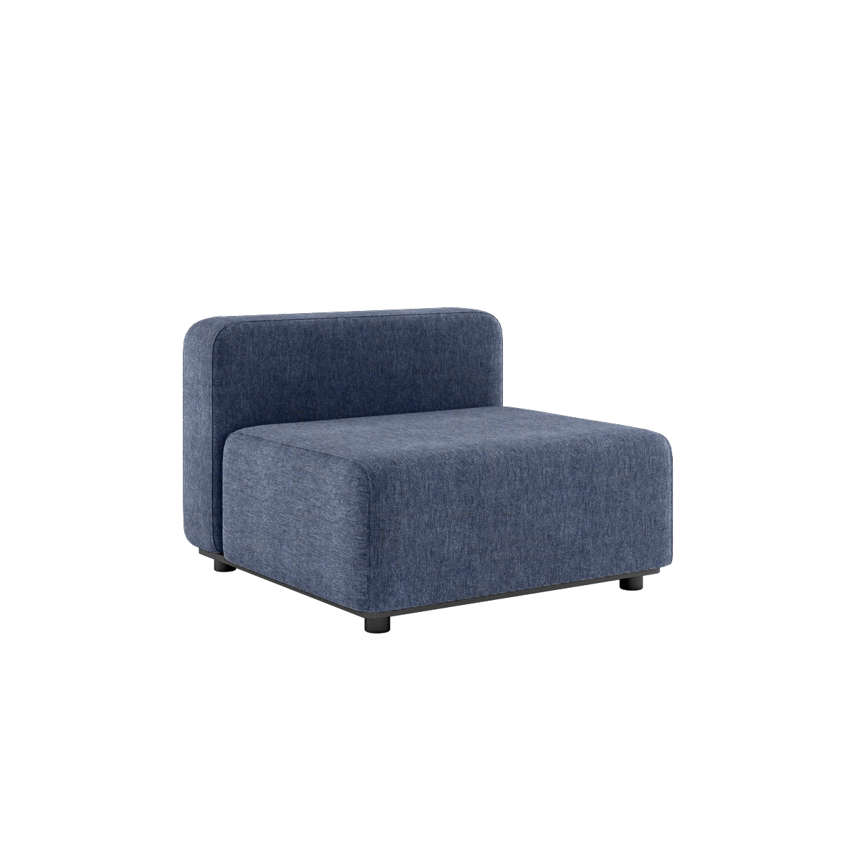 Cobana Lounge Sofa modul i Kirra Indigo med pulverlakeret aluminiumsramme og Olefin tekstil til udendørs brug.