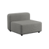 Kirra Grey Cobana Lounge Sofa modul med pulverlakeret aluminiumsramme og udendørs tekstil.