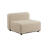 Boucle Beige Cobana Lounge Sofa modul med pulverlakeret aluminiumsramme og udendørs tekstil.