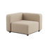 Boucle Beige Cobana Lounge Sofa hjørnemodul i pulverlakeret aluminium med tekstilpolstring.