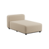 Boucle Beige Cobana Lounge Sofa med chaise modul i pulverlakeret aluminium og udendørs tekstil.
