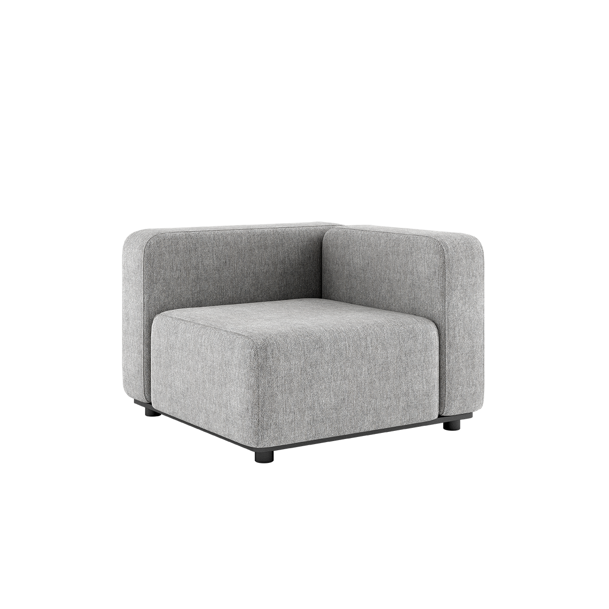 Udendørs Cobana Lounge Sofa hjørnemodul i Cobana Sand Melange med pulverlakeret aluminiumsramme.