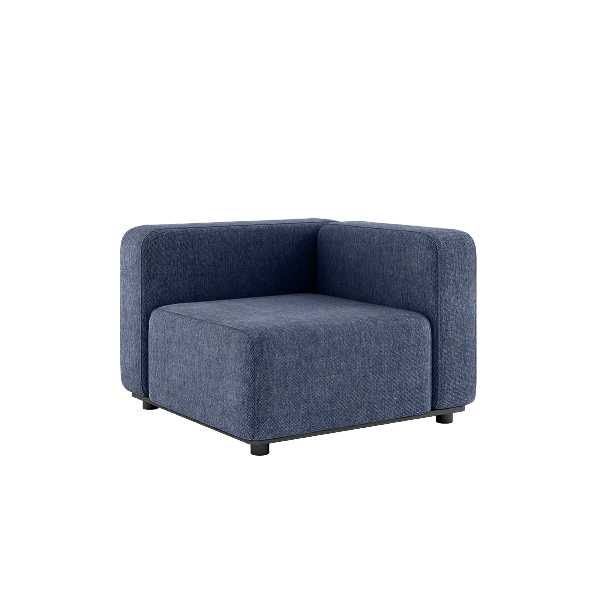 Udendørs Cobana Lounge Sofa hjørnemodul i Kirra Indigo med aluminiumsramme og Olefin tekstil