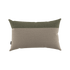 Tide Cushion in Sand/Olive mit rechteckiger Form und abnehmbarem, wetterfestem Bezug.
