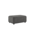 Cobana Lounge Sofa pouf i grå med pulverlakeret aluminiumsramme og Olefin tekstil til udendørs brug.