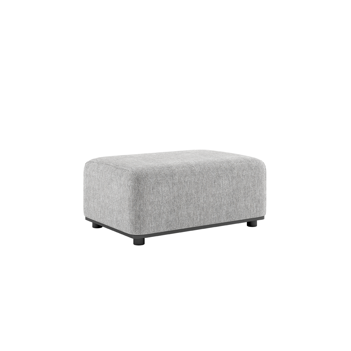 Cobana Lounge Sofa pouf i Cobana Sand Melange med pulverlakeret aluminiumsramme og Olefin tekstil.