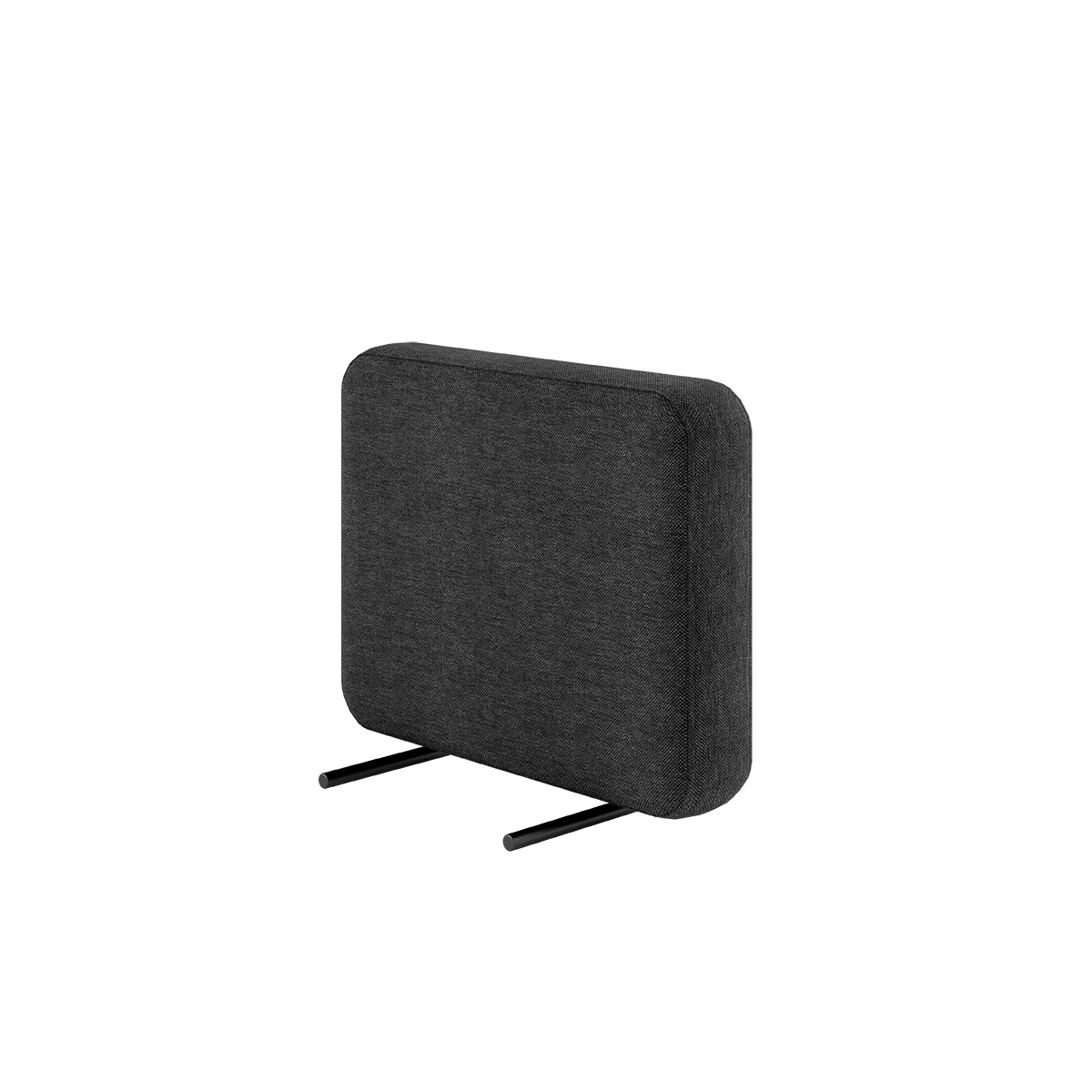 Cobana Lounge Sofa armrest in black with aluminum frame and Olefin textile for outdoor use.
