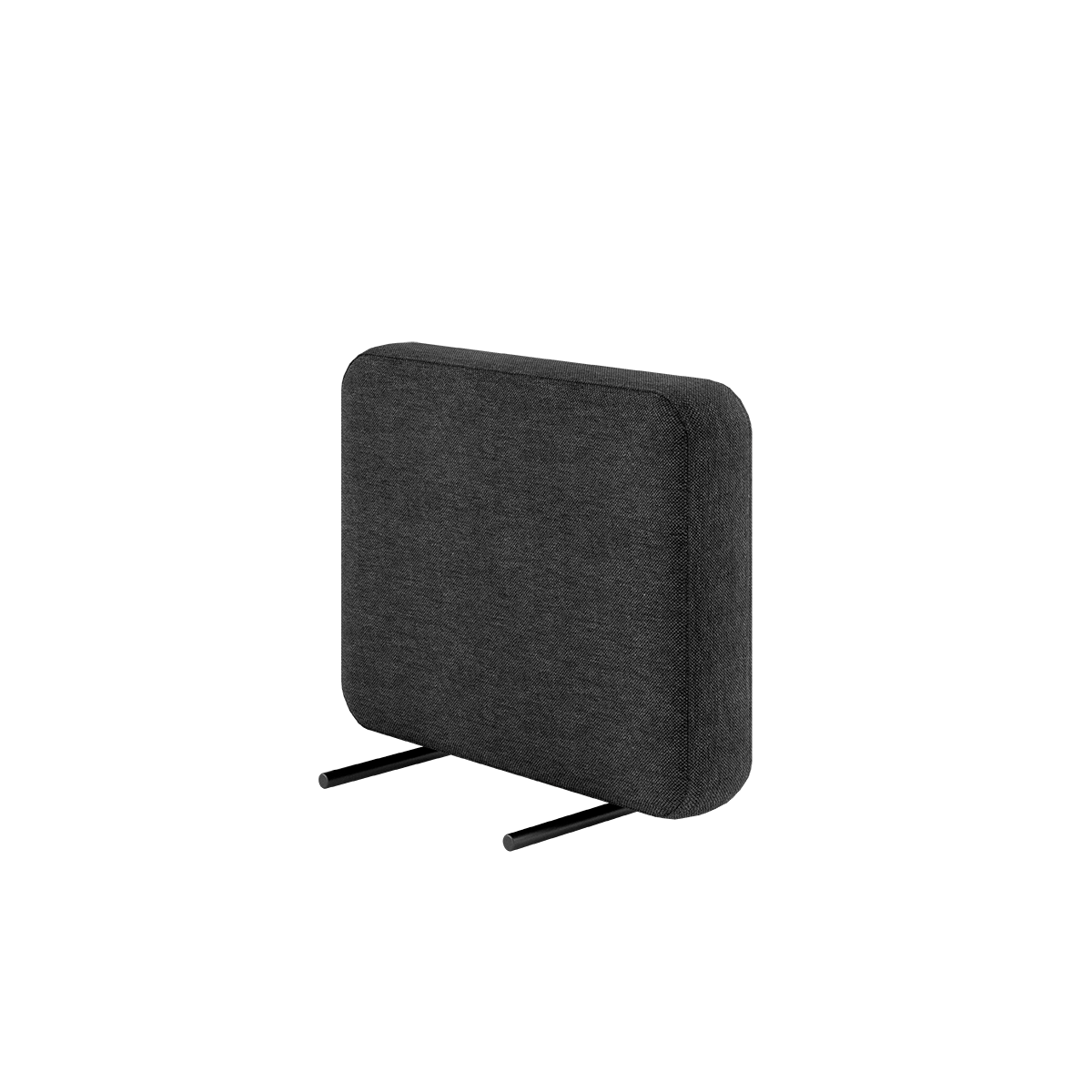 Cobana Lounge Sofa armlæn i sort med pulverlakeret aluminiumsramme og olefin tekstil.
