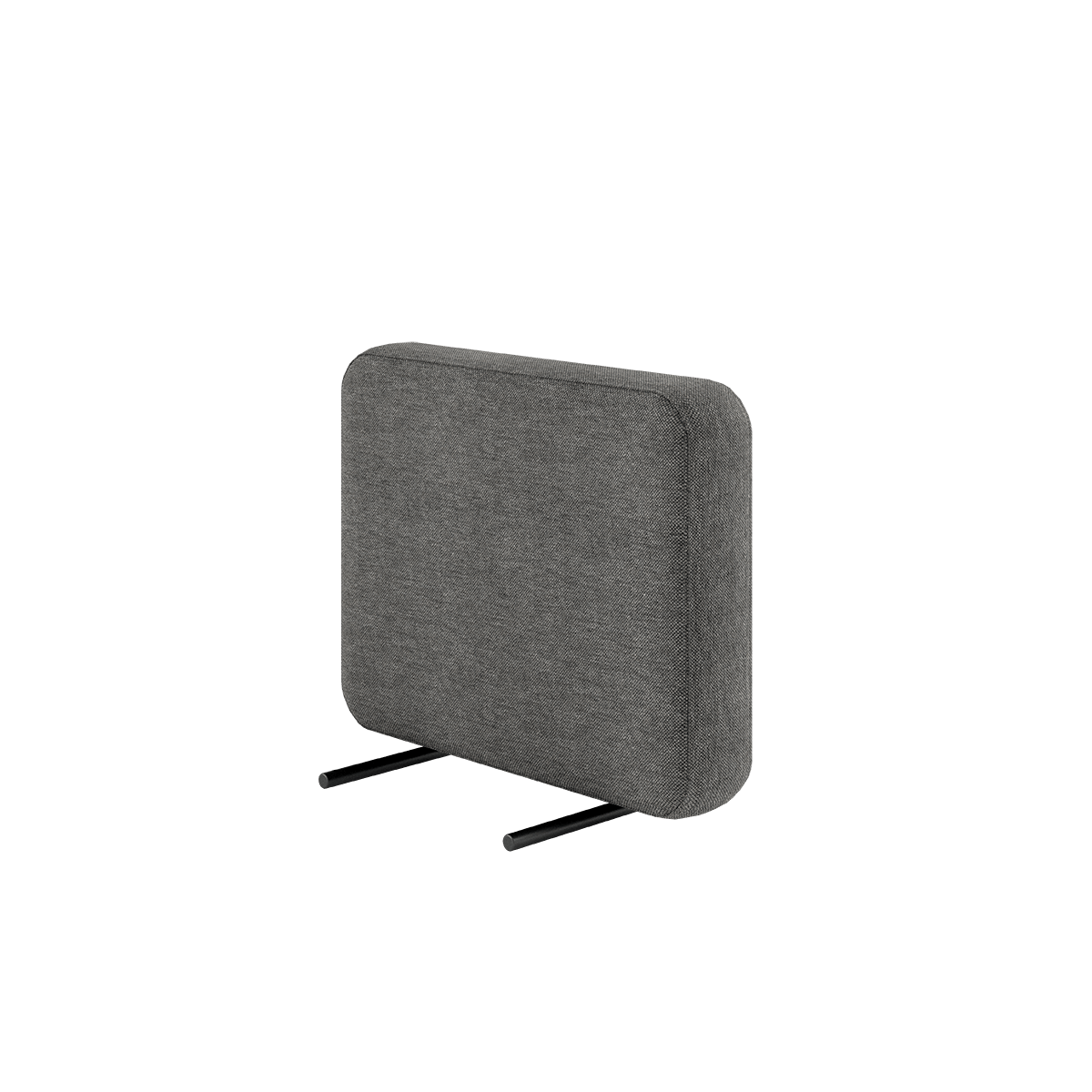 Cobana Lounge Sofa armrest in grey with powder-coated aluminum frame and olefin fabric.