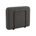 Kirra Noir Cobana Lounge Sofa armrest in black with powder-coated aluminum frame and outdoor fabric upholstery
