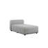 Udendørs Cobana Lounge Sofa med chaise i Cobana Sand Melange farve og pulverlakeret aluminiumsramme