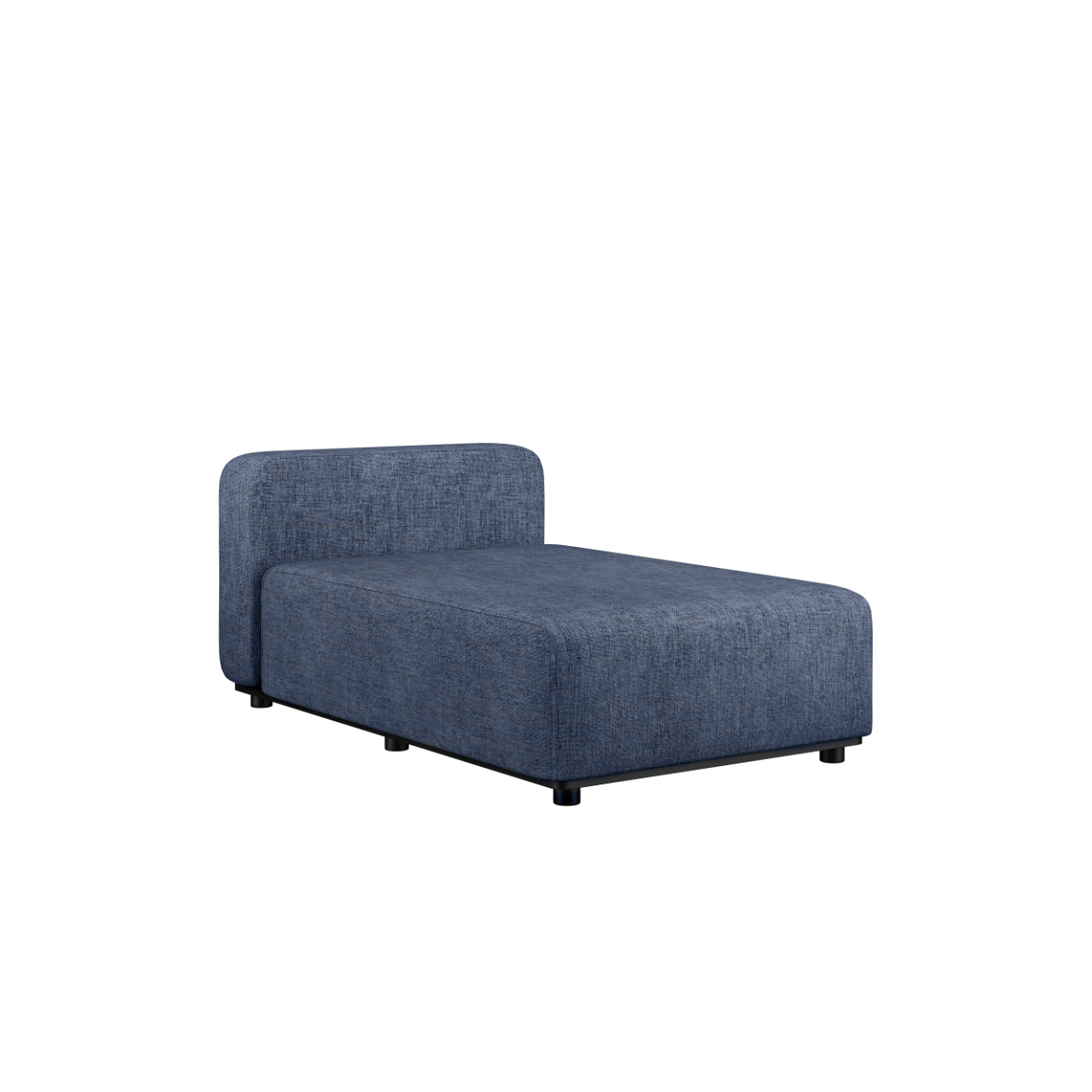 Udendørs Cobana Lounge Sofa med chaise i Kirra Indigo farve og pulverlakeret aluminiumsramme