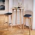 Nordic Bar Stool - Oak with stitches | Nordic Bar Stool - Oak with stitches - 73 cm Terra Black | SACKit
