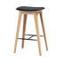 Nordic Bar Stool - Oak with stitches | Nordic Bar Stool - Oak with stitches - 68 cm Terra Black | SACKit