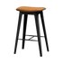 Nordic Bar Stool - Black Stained Oak with stitches | Nordic Bar Stool - Black Stained Oak with stitches - 73 cm Luna Sandstone | SACKit